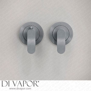 John Pawson Wall-Mounted Thermostatic and Diverter Handle Set JP 01 THERM/DIV EXT - BRUSHED INOX Spare Parts