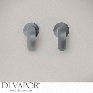 John Pawson Wall-Mounted Hot and Cold Water Valve Handle Set JP 01 VALVES EXT - BRUSHED INOX Spare Parts