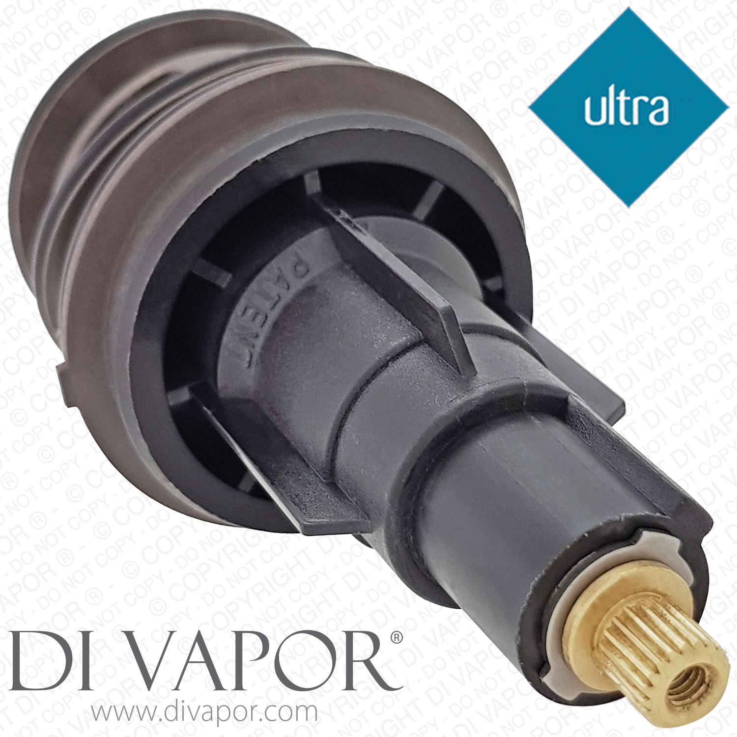 Ultra Volt JTY311 Square Triple Concealed Shower Valve with Diverter Thermostatic Cartridge 