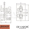 Premier JTY362 Minimalist Shower Valve Spare Parts Diagram