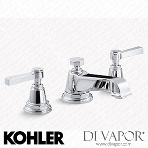 Kohler Widespread Bathroom Sink Tap with Lever Handles, 1.2 GPM (K-13132-4A-CP) Spare Parts