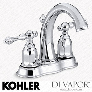 Kohler Centerset Bathroom Sink Tap, 1.2 GPM (K-13490-4-CP) Spare Parts