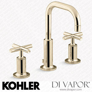 Kohler Widespread Bathroom Sink Tap with Lever Handles, 1.2 GPM (K-14406-3-AF) Spare Parts