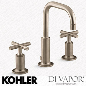 Kohler Widespread Bathroom Sink Tap with Lever Handles, 1.2 GPM (K-14406-3-BV) Spare Parts