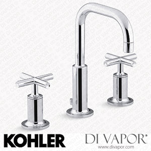 Kohler Widespread Bathroom Sink Tap with Lever Handles, 1.2 GPM (K-14406-3-CP) Spare Parts