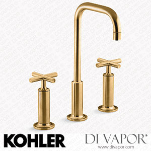 Kohler Widespread Bathroom Sink Tap with Cross Handles, 1.2 GPM (K-14408-3-2MB) Spare Parts