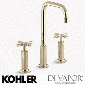 Kohler Widespread Bathroom Sink Tap with Cross Handles, 1.2 GPM (K-14408-3-AF) Spare Parts