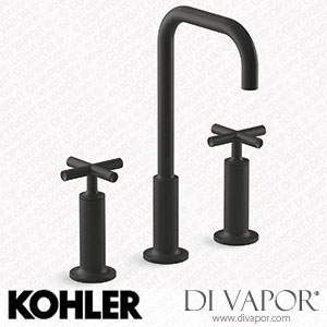 Kohler Widespread Bathroom Sink Tap with Cross Handles, 1.2 GPM (K-14408-3-BL) Spare Parts