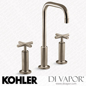 Kohler Widespread Bathroom Sink Tap with Cross Handles, 1.2 GPM (K-14408-3-BV) Spare Parts