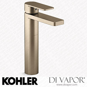 Kohler Tall Single-Handle Bathroom Sink Tap, 0.5 GPM (K-23475-4N-BV) Spare Parts