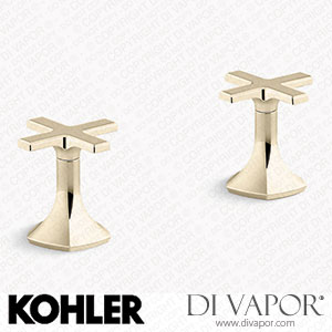 Kohler Deck-Mount Bath Faucet Handles with Cross Design (K-27018-3-AF) Spare Parts