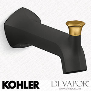 Kohler Wall-Mount Bath Spout with Straight Design and Diverter (K-27023-BMB) Spare Parts