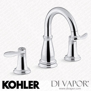 Kohler Widespread Bathroom Sink Tap, 0.5 GPM (K-27380-4N-CP) Spare Parts