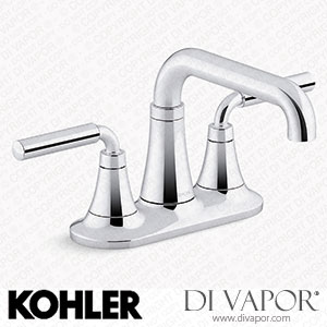 Kohler Centerset Bathroom Sink Tap, 0.5 GPM (K-27414-4N-CP) Spare Parts