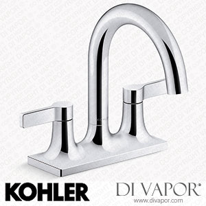 Kohler Centerset Bathroom Sink Tap, 1.2 GPM (K-28124-4-CP) Spare Parts