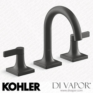 Kohler Widespread Bathroom Sink Tap, 0.5 GPM (K-28125-4N-BL) Spare Parts