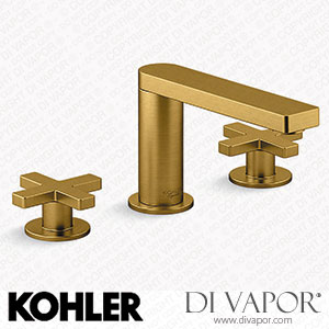 Kohler Widespread Bathroom Sink Tap with Cross Handles, 1.2 GPM (K-73060-3-2MB) Spare Parts