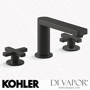 Kohler Widespread Bathroom Sink Tap with Cross Handles, 1.2 GPM (K-73060-3-BL) Spare Parts