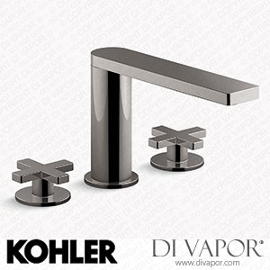 Kohler Widespread Bathroom Sink Tap with Cross Handles, 1.2 GPM (K-73060-3-TT) Spare Parts