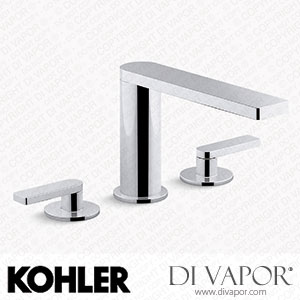 Kohler Widespread Bathroom Sink Tap with Lever Handles, 1.2 GPM (K-73060-4-CP) Spare Parts