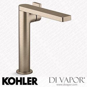 Kohler Tall Single-Handle Bathroom Sink Tap with Cylindrical Handle, 1.2 GPM (K-73168-4-BV) Spare Parts