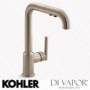 Kohler Pull-Out Kitchen Sink Tap with Three-Function Sprayhead (K-7505-BV) Spare Parts