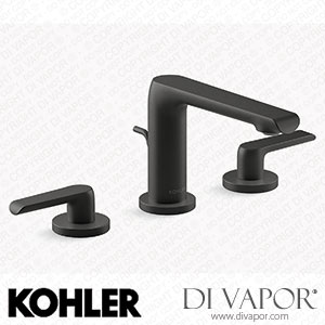 Kohler Widespread Bathroom Sink Tap (K-97352-4K-BL) Spare Parts