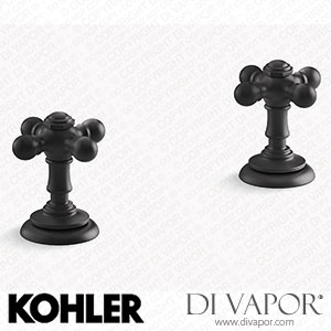 Kohler Cross Bathroom Sink Tap Handles (K-98068-3-BL) Spare Parts