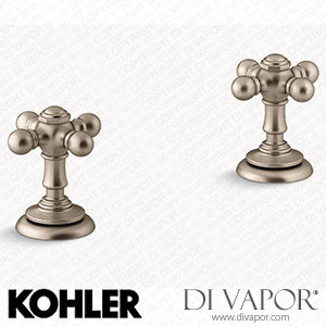 Kohler Cross Bathroom Sink Tap Handles (K-98068-3-BV) Spare Parts