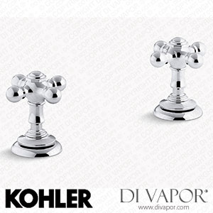 Kohler Cross Bathroom Sink Tap Handles (K-98068-3-CP) Spare Parts