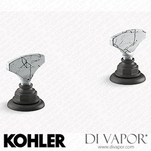 Kohler Howlite T-Handle Bathroom Sink Tap Handles (K-98068-6HWL-BL) Spare Parts