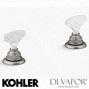 Kohler Howlite T-Handle Bathroom Sink Tap Handles (K-98068-6HWL-BN) Spare Parts