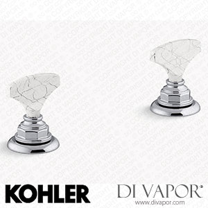 Kohler Howlite T-Handle Bathroom Sink Tap Handles (K-98068-6HWL-CP) Spare Parts