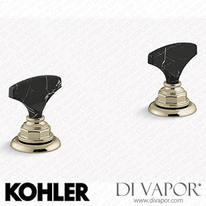 Kohler Nero Marquina T-Handle Bathroom Sink Tap Handles (K-98068-6NRO-AF) Spare Parts