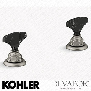 Kohler Nero Marquina T-Handle Bathroom Sink Tap Handles (K-98068-6NRO-BV) Spare Parts