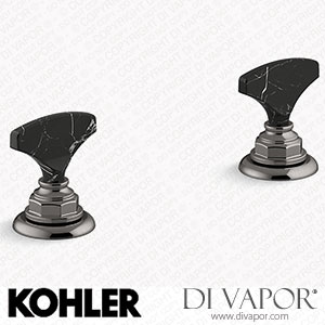 Kohler Nero Marquina T-Handle Bathroom Sink Tap Handles (K-98068-6NRO-TT) Spare Parts