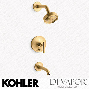 Kohler Bath and Shower Trim Kit with Push-Button Diverter and Lever Handle, 2.5 GPM (K-T14420-4-2MB) Spare Parts