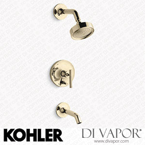 Kohler Bath and Shower Trim Kit with Push-Button Diverter and Lever Handle, 2.5 GPM (K-T14420-4-AF) Spare Parts