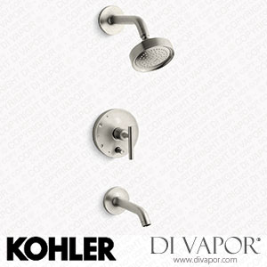 Kohler Bath and Shower Trim Kit with Push-Button Diverter and Lever Handle, 2.5 GPM (K-T14420-4-BN) Spare Parts