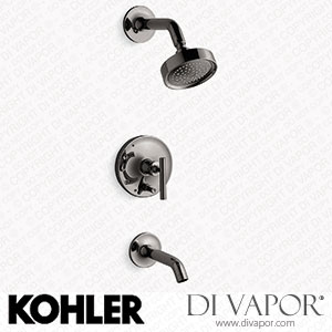 Kohler Bath and Shower Trim Kit with Push-Button Diverter and Lever Handle, 2.5 GPM (K-T14420-4-TT) Spare Parts