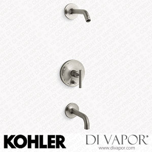 Kohler Bath and Shower Trim Kit with Push-Button Diverter and Lever Handle, without Showerhead (K-T14421-4l-BN) Spare Parts