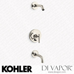 Kohler Bath and Shower Trim Kit with Push-Button Diverter and Lever Handle, without Showerhead (K-T14421-4l-SN) Spare Parts