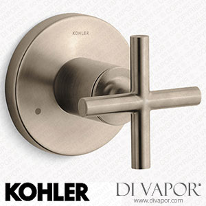 Kohler Transfer Valve Trim with Cross Handle (K-T14491-3-BV) Spare Parts