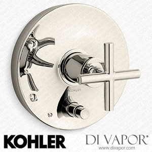 Kohler Valve Trim with Push-Button Diverter and Cross Handle (K-T14501-3-BL) Spare Parts