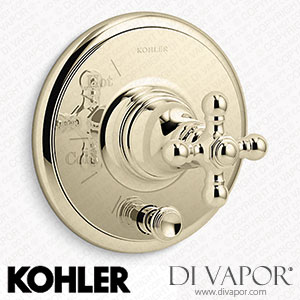 Kohler Valve Trim with Push-Button Diverter and Cross Handle (K-T72768-3-AF) Spare Parts