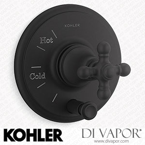 Kohler Valve Trim with Push-Button Diverter and Cross Handle (K-T72768-3-BL) Spare Parts