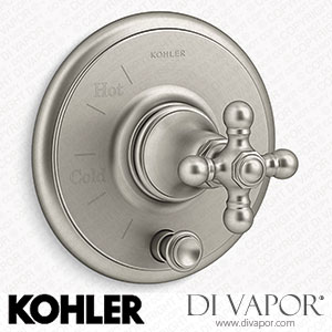 Kohler Valve Trim with Push-Button Diverter and Cross Handle (K-T72768-3-BN) Spare Parts