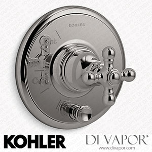 Kohler Valve Trim with Push-Button Diverter and Cross Handle (K-T72768-3-TT) Spare Parts