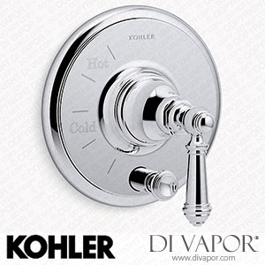 Kohler Valve Trim with Push-Button Diverter and Lever Handle (K-T72768-4-CP) Spare Parts