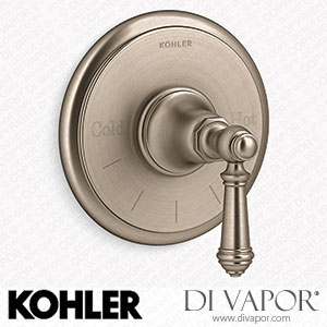 Kohler MasterShower Temperature Control Valve Trim with Lever Handle (K-T72769-4-BV) Spare Parts